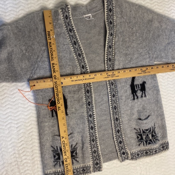 BUTTERY SOFT 100% ALPACA WOOL MADE IN PERU SHORT SLEEVE SWEATER - Picture 13 of 13